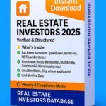 Real Estate Investors Database 2025